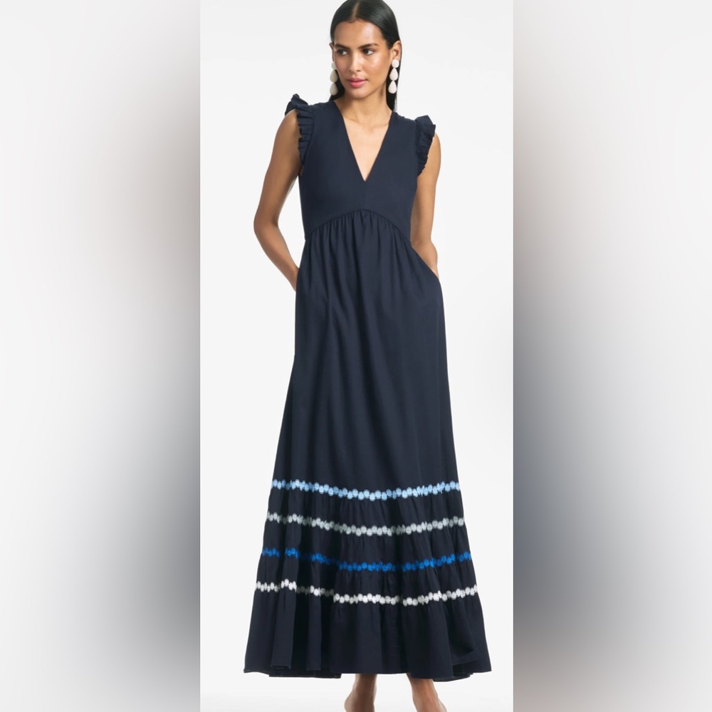 Sachin + Babi Midnight Rosa Maxi Dress Size 14